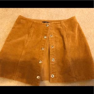Suede skirt